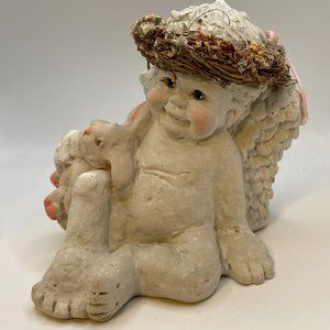 Dreamsicles Figurine Cherub Angel with Bunny Rabbit Kristin